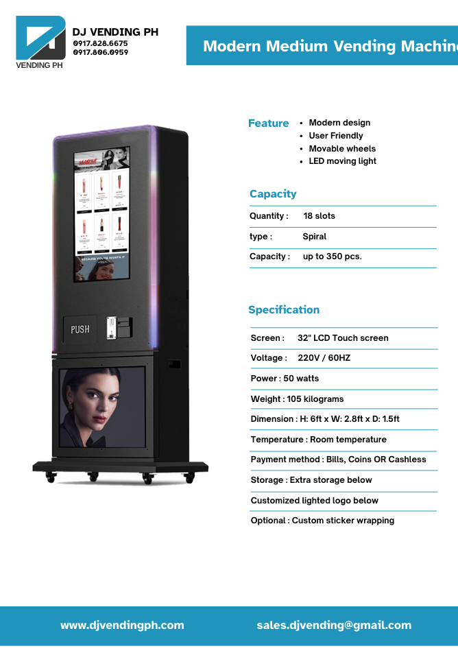 Medium Modern Vending Machine