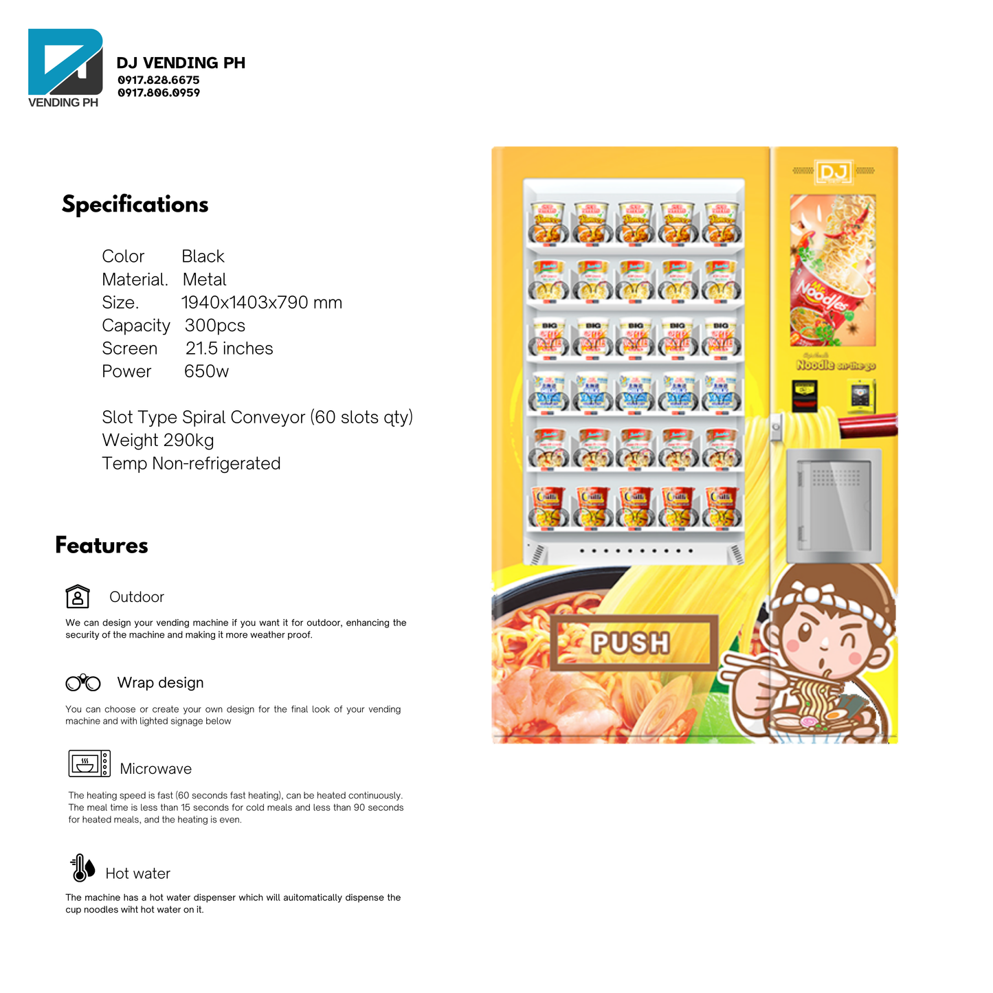 Instant noodle Vending Machine