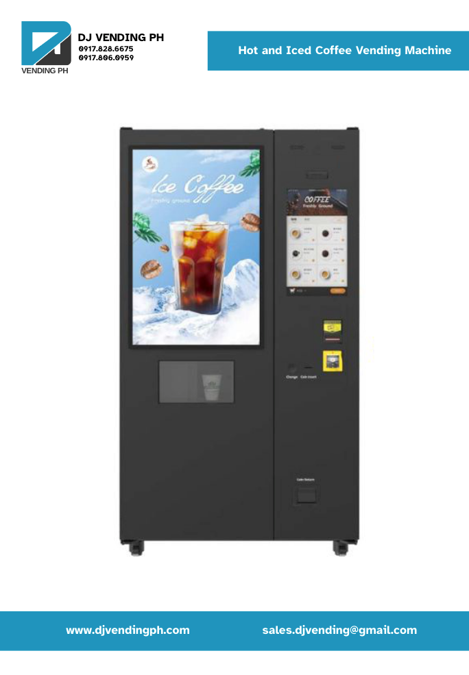 Hot and Iced Coffee Vending Machine