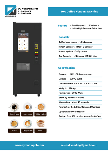 Hot Coffee Vending Machine